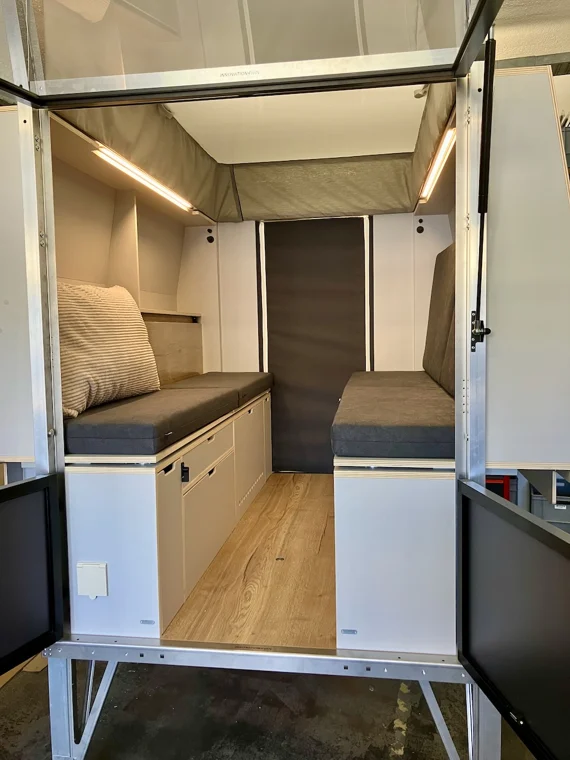 PlugVan Basic – notranjost bivalnega modula